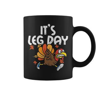 It's Leg Day Turkey Running Thanksgiving Coffee Mug | Mazezy DE