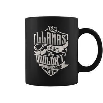 It's A Llamas Thing You Wouldn't Understand Family Name Coffee Mug - Seseable