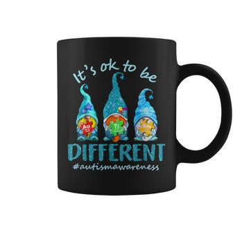 It's Ok To Be Different Autism Awareness Gnomes Coffee Mug | Crazezy