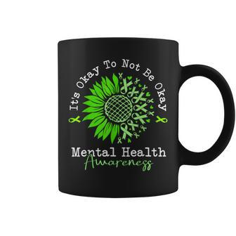 Its Okay To Not Be Okay Mental Health Awareness Green Ribbon Coffee Mug | Mazezy AU