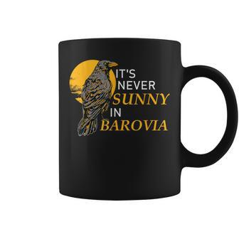 It's Never Sunny In Barovia Vintage Raven Bird Crows Coffee Mug - Monsterry