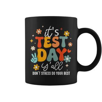It's Test Day Y'all Groovy Testing Day Teacher Student Exam Coffee Mug | Mazezy CA