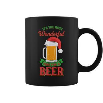 It's The Most Wonderful Time For A Beer Christmas Coffee Mug - Monsterry AU