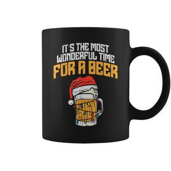 Its The Most Wonderful Time For A Beer Christmas Lover Pj Coffee Mug - Monsterry DE