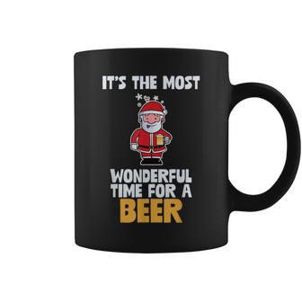 It's The Most Wonderful Time For A Beer Santa Coffee Mug - Monsterry AU