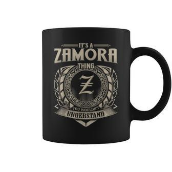 It's A Zamora Thing You Wouldn't Understand Name Vintage Coffee Mug - Seseable