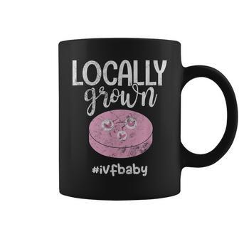 Ivf Baby Ivf Mom Ivf Dad Pregnancy Announcement Distressed Coffee Mug - Monsterry DE