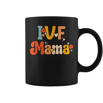 Ivf Mama Groovy Rainbow Ivf Mom Fertility Surrogate Coffee Mug - Monsterry DE