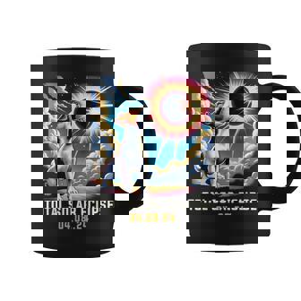 Jack Russell Terrier Dog Howling At Solar Eclipse Coffee Mug - Seseable