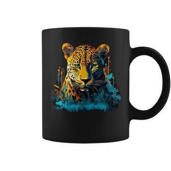Jaguar Head Wildlife Coffee Mug - Monsterry UK