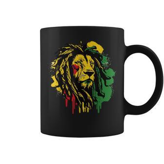 Jamaican Lion Jamaican Rasta Flag Lion Of Judah Reggae Music Coffee Mug - Thegiftio UK
