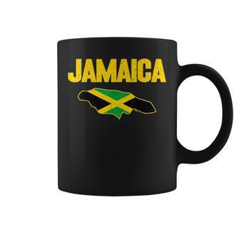 Jamaican Name Jamaica Flag For Jamaicans Jamaica Lover Coffee Mug - Seseable