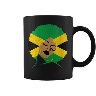 Jamaican Woman Jamaica Girl Jamaica Flag Coffee Mug - Thegiftio UK