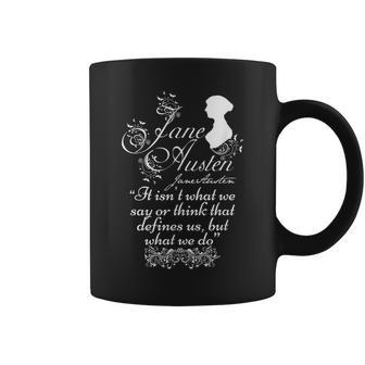 Jane Austen Quotes Book Club Fans Vintage Romantic Literary Coffee Mug - Seseable