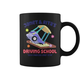 Janet & Rita's Humorous Driving School Coffee Mug | Mazezy CA