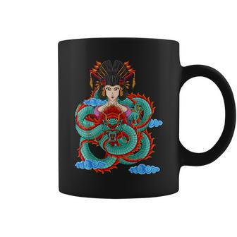 Japanese Dragon With Geisha Coffee Mug - Thegiftio UK