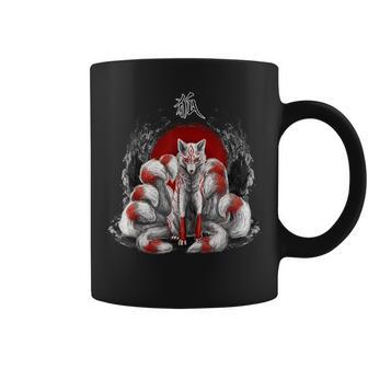 Japanese Nine Tailed Fox Kitsune Coffee Mug - Thegiftio UK