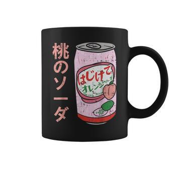 Japanese Peach Soda Can Aesthetic Cute Soft Drink Japan Coffee Mug - Monsterry CA