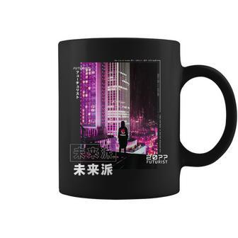 Japanese Retro Cyberpunk Aesthetic In Asian Cyberpunk Coffee Mug - Thegiftio UK