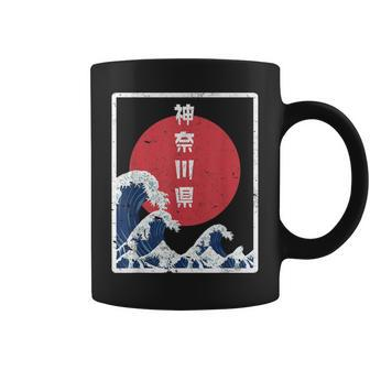 Japanese Retro Style Kanagawa The Great Wave Coffee Mug - Seseable