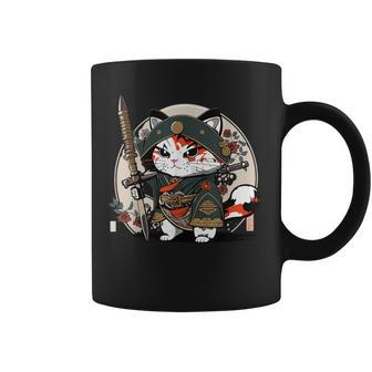 Japanese Samurai Ninja Cat Katana Japanese Style Coffee Mug - Thegiftio UK