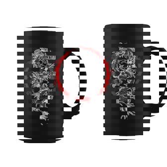 Japonés Estético Dragón Y Sol Símbolo Kanji Japón Tatuaje Taza de café - Regaloses