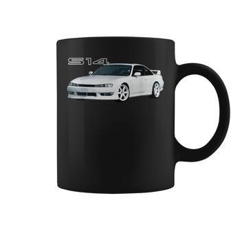 Jdm Car S14 240 Super White Drift Machine Coffee Mug - Monsterry