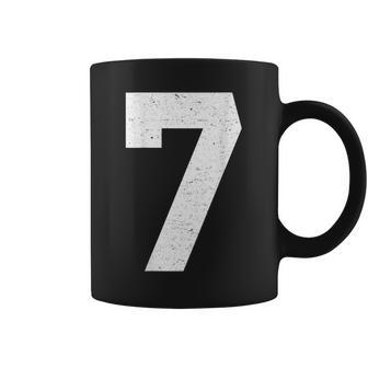 Jersey Number 7 Coffee Mug - Monsterry