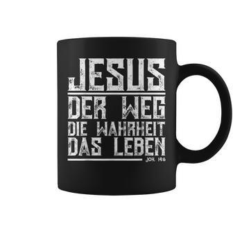 With Jesus Der Weg Die True Das Leben Tassen - Seseable