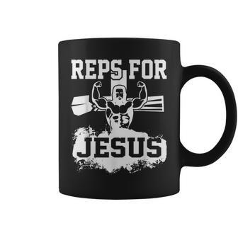 Jesus Christian Gym Fitness Biceps Quote Meme Coffee Mug - Seseable