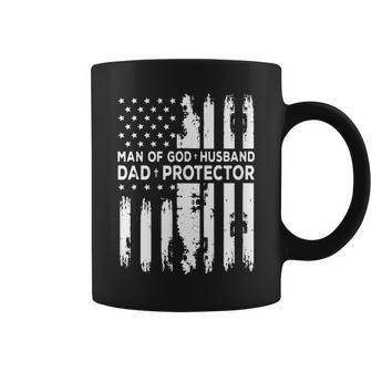 Jesus God Religious Man Of God Husband Dad Protector Coffee Mug - Monsterry