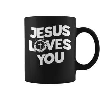 Jesus Loves You Religious Christian Faith Coffee Mug | Mazezy AU