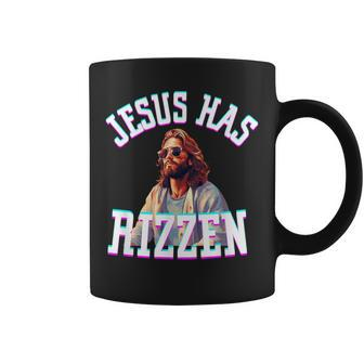 Jesus Has Rizzen Christian Meme Novelty Jesus Christ Coffee Mug | Mazezy