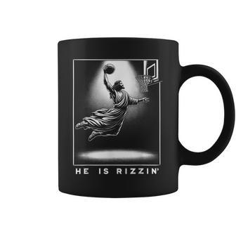 Jesus He Is Rizzin' Basketball Easter Christian Religious Coffee Mug | Mazezy DE