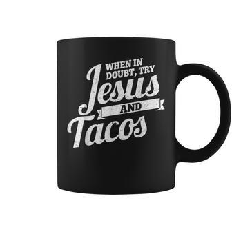Jesus And Tacos Cinco De Mayo Taco Coffee Mug - Monsterry CA