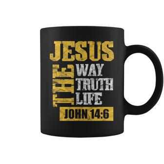 Jesus The Way Truth Life John 14 Coffee Mug - Thegiftio UK