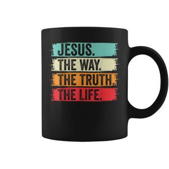 Jesus The Way Truth Verse Christian Worship Coffee Mug - Seseable