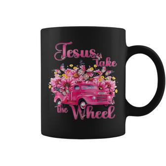 Jesus Take The Wheel Truck God Believer Coffee Mug | Mazezy
