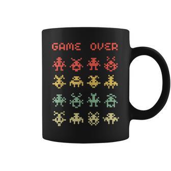 Jeuidéo Des Années 80Intage Retro Arcade Game Over Tasse - Cadeauxyz