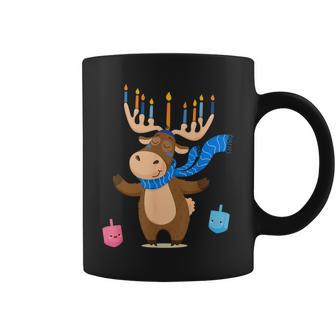 Jewish Moose Hanukkah Moose Girl Pajamas Coffee Mug - Thegiftio UK