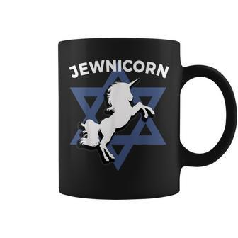 Jewnicorn Jewish Hanukkah Coffee Mug - Monsterry