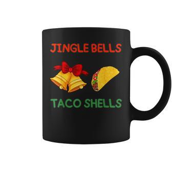 Jingle Bells Taco Shells Christmas Cute Tacos Foodie Coffee Mug - Seseable