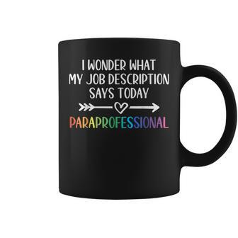 Job Description Paraprofessional Coffee Mug - Thegiftio UK