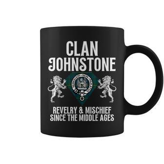 Johnstone Clan Scottish Name Coat Of Arms Tartan Family Coffee Mug - Seseable