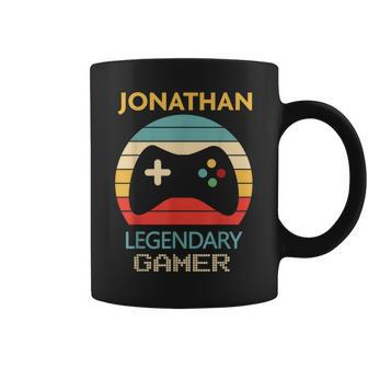 Jonathan Name Personalised Legendary Gamer Coffee Mug - Seseable