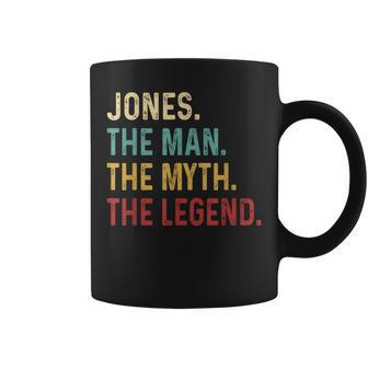 Jones The Man The Myth The Legend Coffee Mug - Monsterry UK