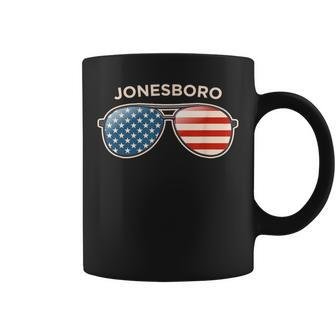 Jonesboro Ga Vintage Us Flag Sunglasses Coffee Mug - Monsterry