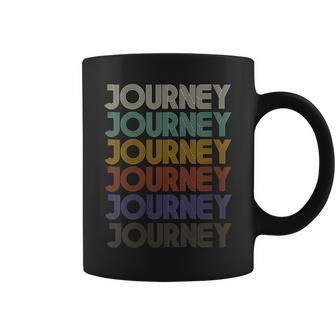 Journey First Name Retro Vintage 90S Stylet Coffee Mug - Seseable