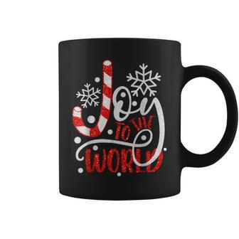 Joy To The World Snowflakes Christmas Pajama Xmas Holiday Coffee Mug - Thegiftio UK