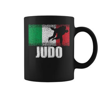 Judo Sport Italy Flag Italian Martial Artist Coffee Mug - Monsterry
